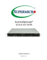 Supermicro SuperServer SYS-510T-WTR User Manual preview