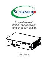 Supermicro SuperServer SYS-E102-9AP-LN4-C User Manual preview