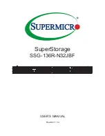 Предварительный просмотр 1 страницы Supermicro SuperStorage SSG-136R-N32JBF User Manual