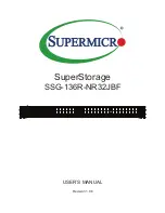 Предварительный просмотр 1 страницы Supermicro SuperStorage SSG-136R-NR32JBF User Manual