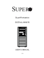 Preview for 1 page of Supermicro SuperWorkstation 5037A-iL-MA015 User Manual