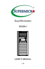 Preview for 1 page of Supermicro SuperWorkstation 5038A-I User Manual