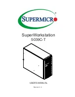 Preview for 1 page of Supermicro SuperWorkstation 5039C-T User Manual