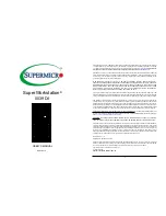 Supermicro SuperWorkstation 5039D-I User Manual preview