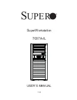 Предварительный просмотр 1 страницы Supermicro SuperWorkstation 7037A-IL User Manual