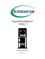 Supermicro SuperWorkstation 7049A-T User Manual preview