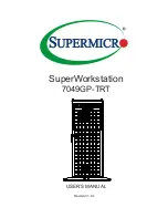 Supermicro SuperWorkstation 7049GP-TRT User Manual preview
