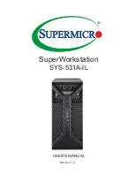 Supermicro SuperWorkstation SYS-531A-IL User Manual preview