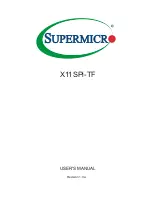 Предварительный просмотр 1 страницы Supermicro SYS-X11SPi-TF User Manual