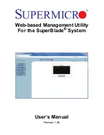 Supermicro Web-based Management Utility User Manual preview