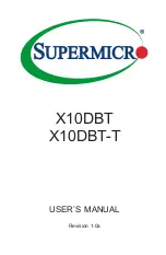 Supermicro X10DBT User Manual предпросмотр