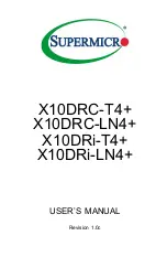 Supermicro X10DRC-LN4 Plus User Manual предпросмотр