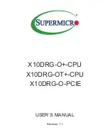 Preview for 1 page of Supermicro X10DRG-O+-CPU User Manual