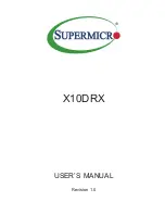 Supermicro X10DRX User Manual предпросмотр