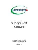 Supermicro X10QBL User Manual предпросмотр