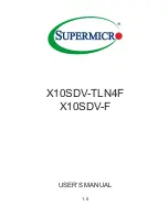 Supermicro X10SDV-F User Manual предпросмотр