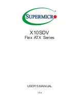 Предварительный просмотр 1 страницы Supermicro X10SDV User Manual