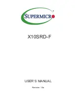 Предварительный просмотр 1 страницы Supermicro X10SRD-F User Manual