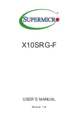 Supermicro X10SRG-F User Manual предпросмотр