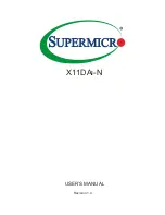 Supermicro X11DAi-N User Manual предпросмотр