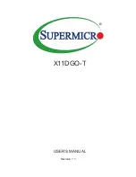 Предварительный просмотр 1 страницы Supermicro X11DGO-T User Manual