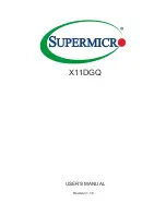 Предварительный просмотр 1 страницы Supermicro X11DGQ User Manual