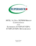 Supermicro X11DP Series User Manual предпросмотр