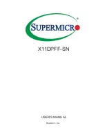 Preview for 1 page of Supermicro X11DPFF-SN User Manual