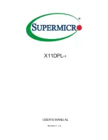 Supermicro X11DPL-i User Manual предпросмотр