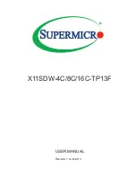 Supermicro X11SDW-16C-TP13F User Manual предпросмотр