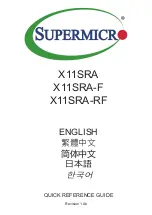 Предварительный просмотр 1 страницы Supermicro X11SRA Quick Reference Manual