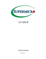 Предварительный просмотр 1 страницы Supermicro X11SRi-IF User Manual