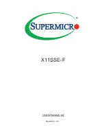 Supermicro X11SSE-F User Manual предпросмотр