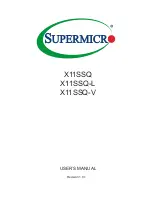 Preview for 1 page of Supermicro X11SSQ User Manual