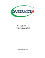 Supermicro X11SSW-4TF User Manual предпросмотр