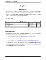 Preview for 8 page of Supermicro X11SSW-4TF User Manual