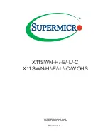 Предварительный просмотр 1 страницы Supermicro X11SWN-C User Manual