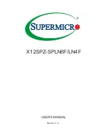 Supermicro X12SPZ-SPLN4F User Manual предпросмотр