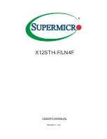 Supermicro X12STH-F Manual preview