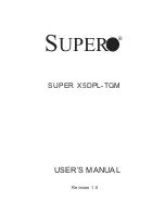 Предварительный просмотр 1 страницы Supermicro X5DPL-TGM User Manual