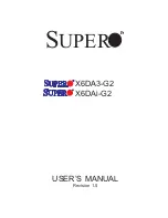 Supermicro X6DA3-G2 User Manual предпросмотр