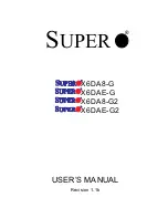 Предварительный просмотр 1 страницы Supermicro X6DA8-G User Manual