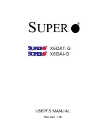 Предварительный просмотр 1 страницы Supermicro X6DAi-G User Manual