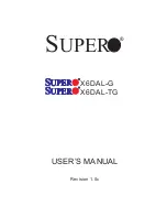 Supermicro X6DAL-G User Manual preview