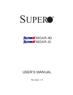 Предварительный просмотр 1 страницы Supermicro X6DAR-8G User Manual