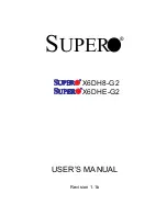 Предварительный просмотр 1 страницы Supermicro X6DH8-G2 User Manual