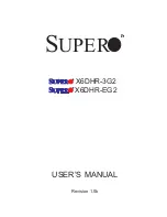 Предварительный просмотр 1 страницы Supermicro X6DHR-3G2 User Manual