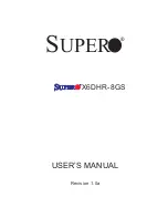 Supermicro X6DHR-8GS User Manual предпросмотр