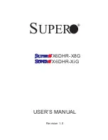 Supermicro X6DHR-X8G User Manual предпросмотр