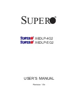 Supermicro X6DLP-4G2 User Manual preview